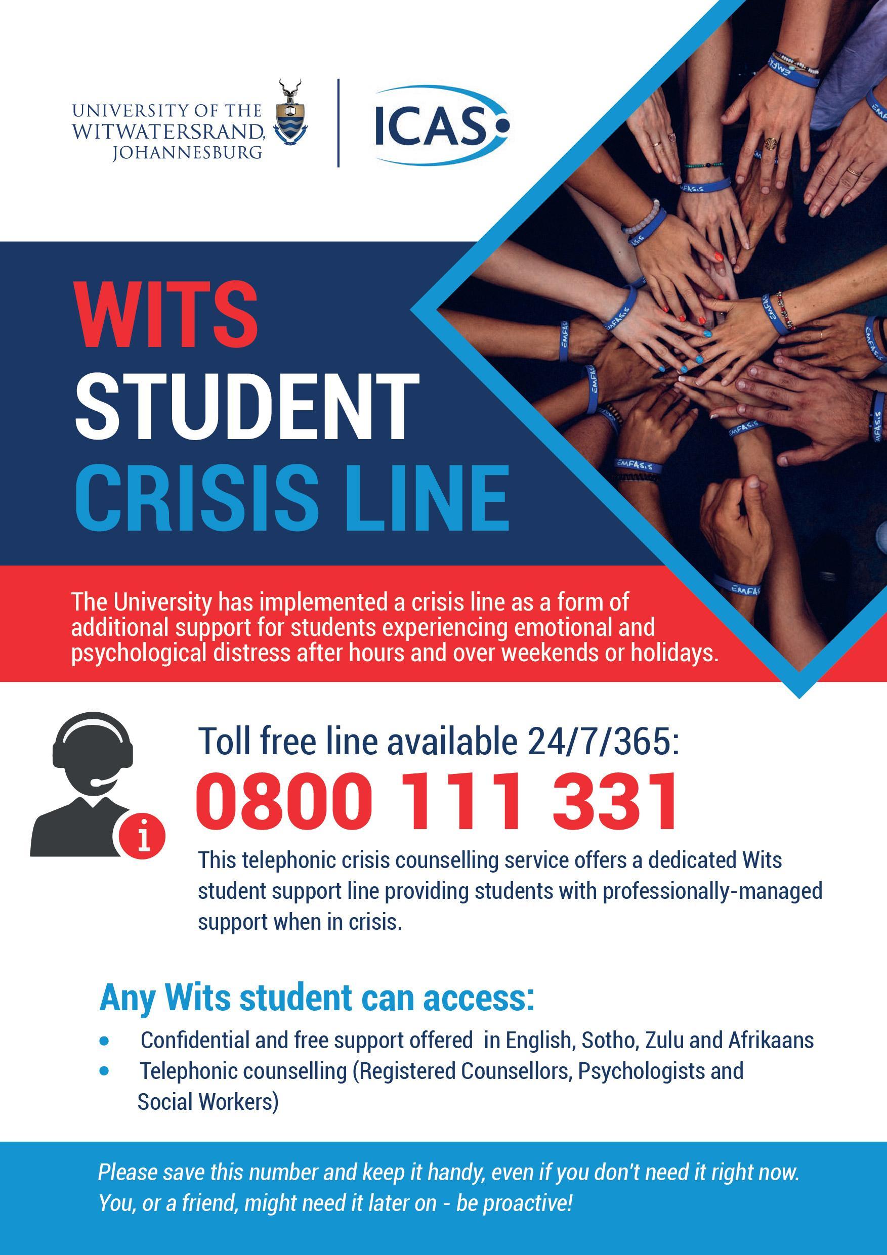 Wits Crisis Line